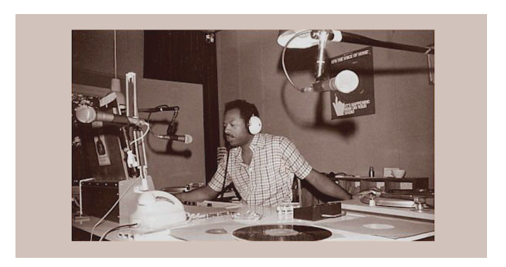 Jim McCauley 
is the Magnificent Magoo (behind the mic) AFN Berlin