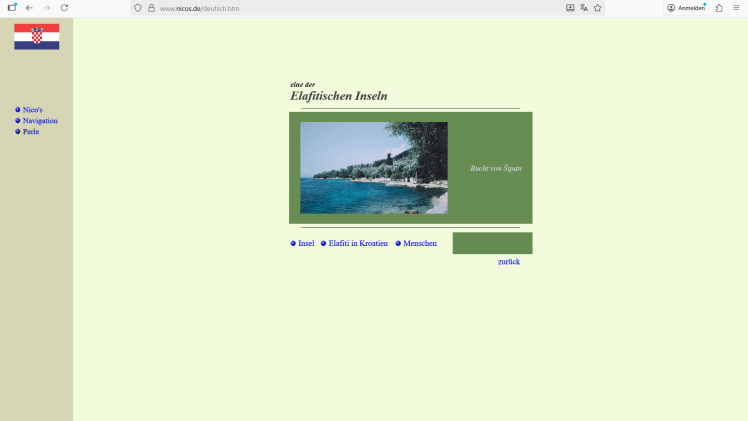 Vor 30 Jahren, so war’s. Geschichte der technischen Entwicklung des Internets.
Beispiel: nicos.de