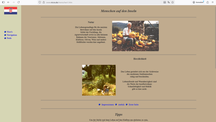 Menschen auf den Inseln